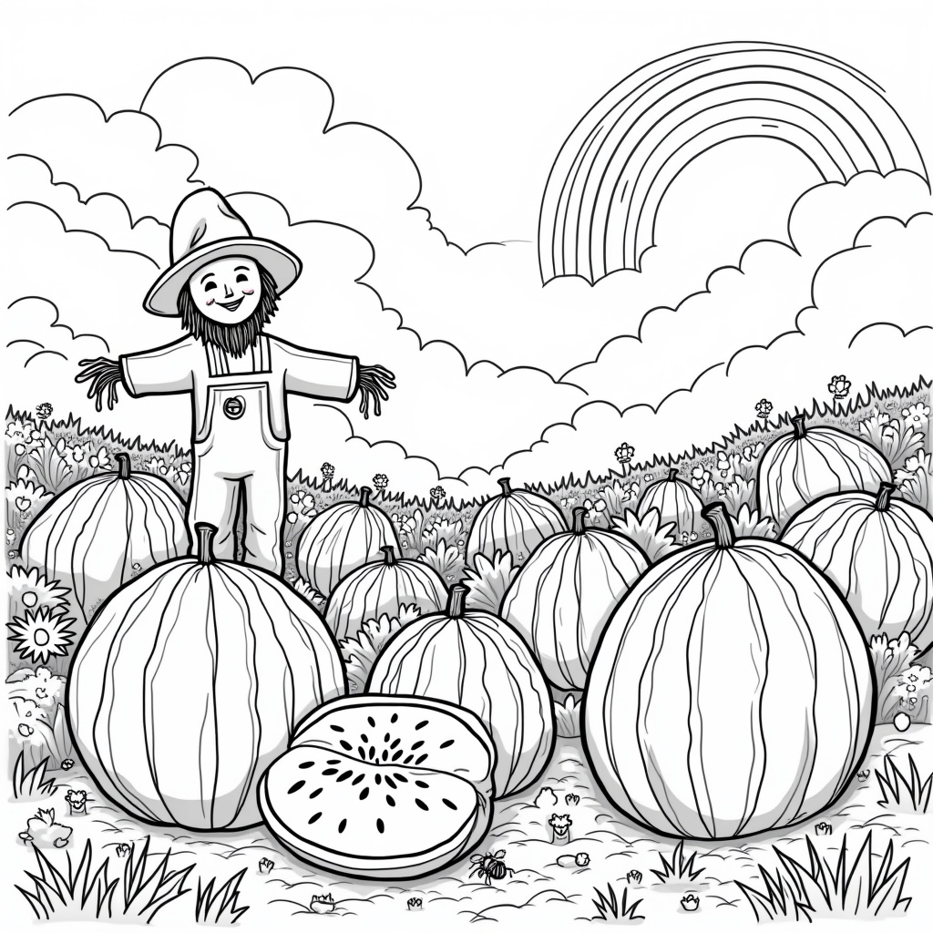 Watermelon Coloring Pages - Page 3