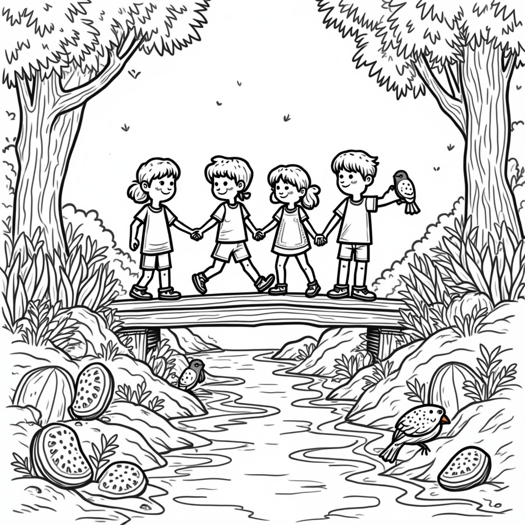 Watermelon Coloring Pages - Page 4