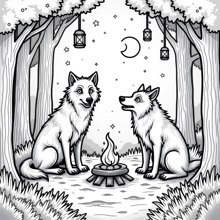 Werewolf Coloring Pages - Page 1