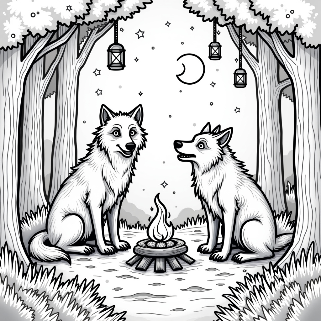 Werewolf Coloring Pages - Page 1