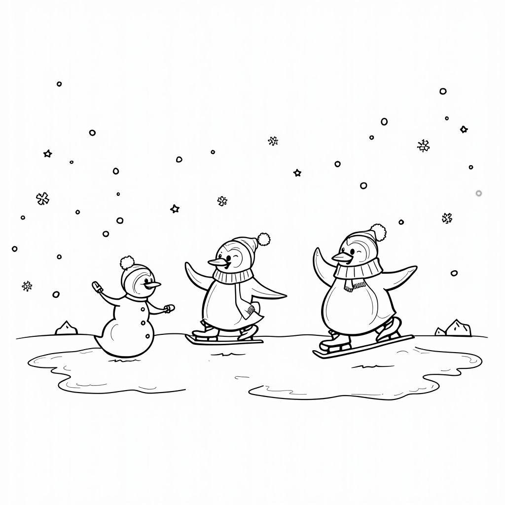 Winter Coloring Pages - Page 2