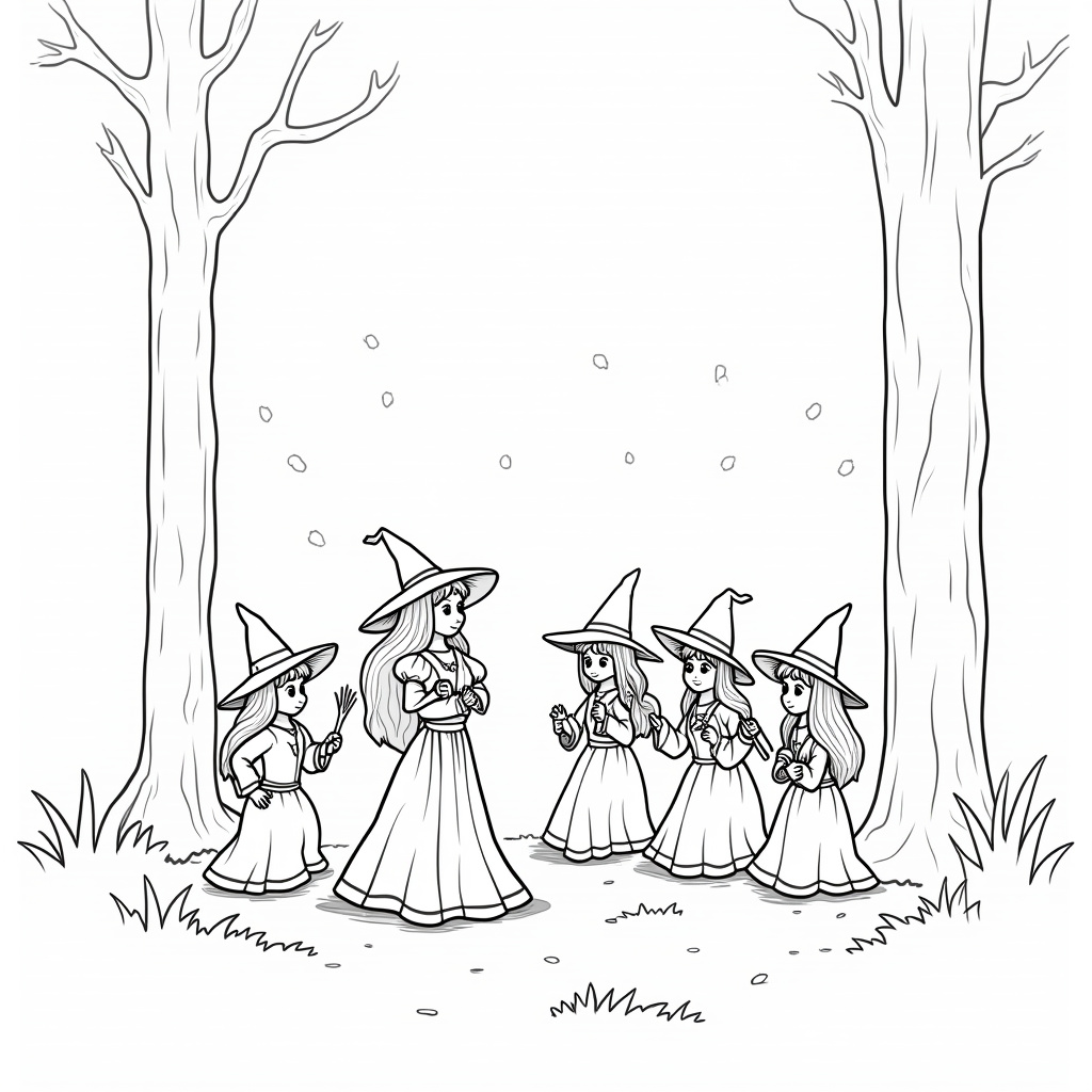 Witch Coloring Pages - Page 3