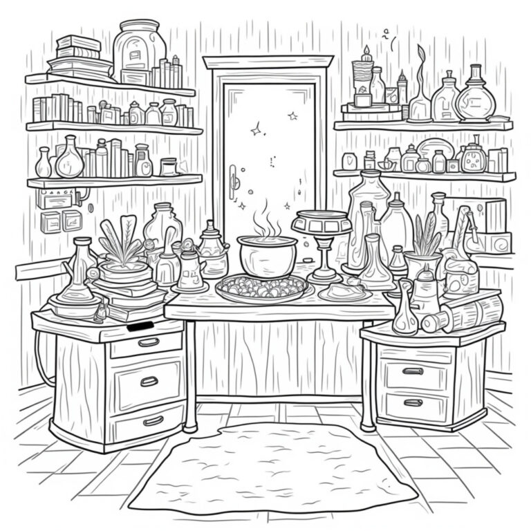 Wizard Coloring Pages - Page 1