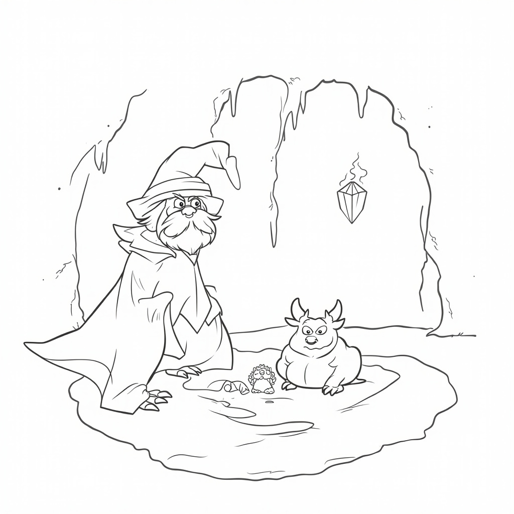 Wizard Coloring Pages - Page 4