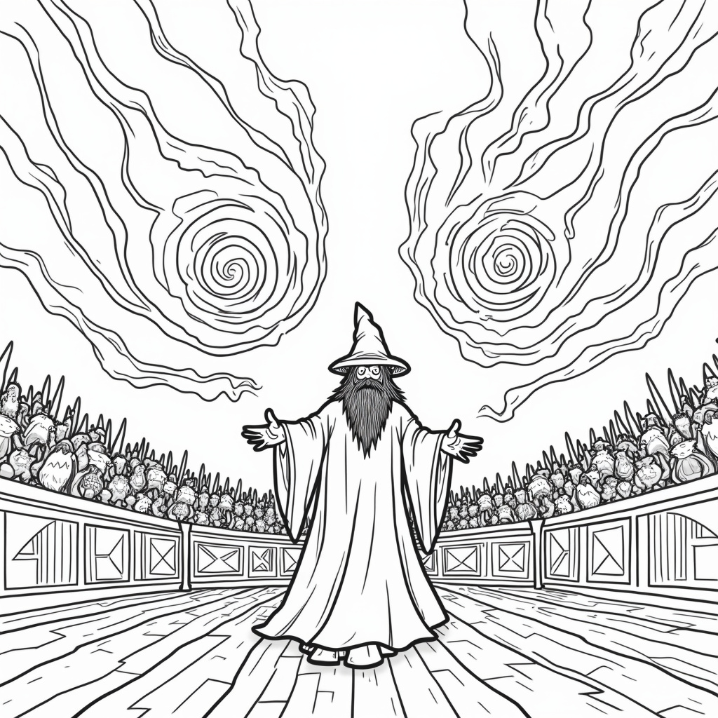 Wizard Coloring Pages - Page 5