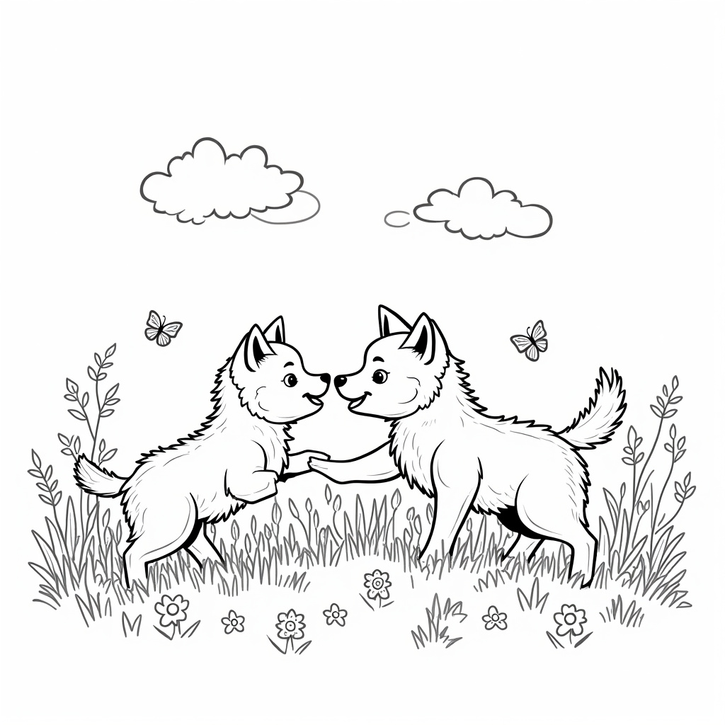 Wolf Coloring Pages - Page 3