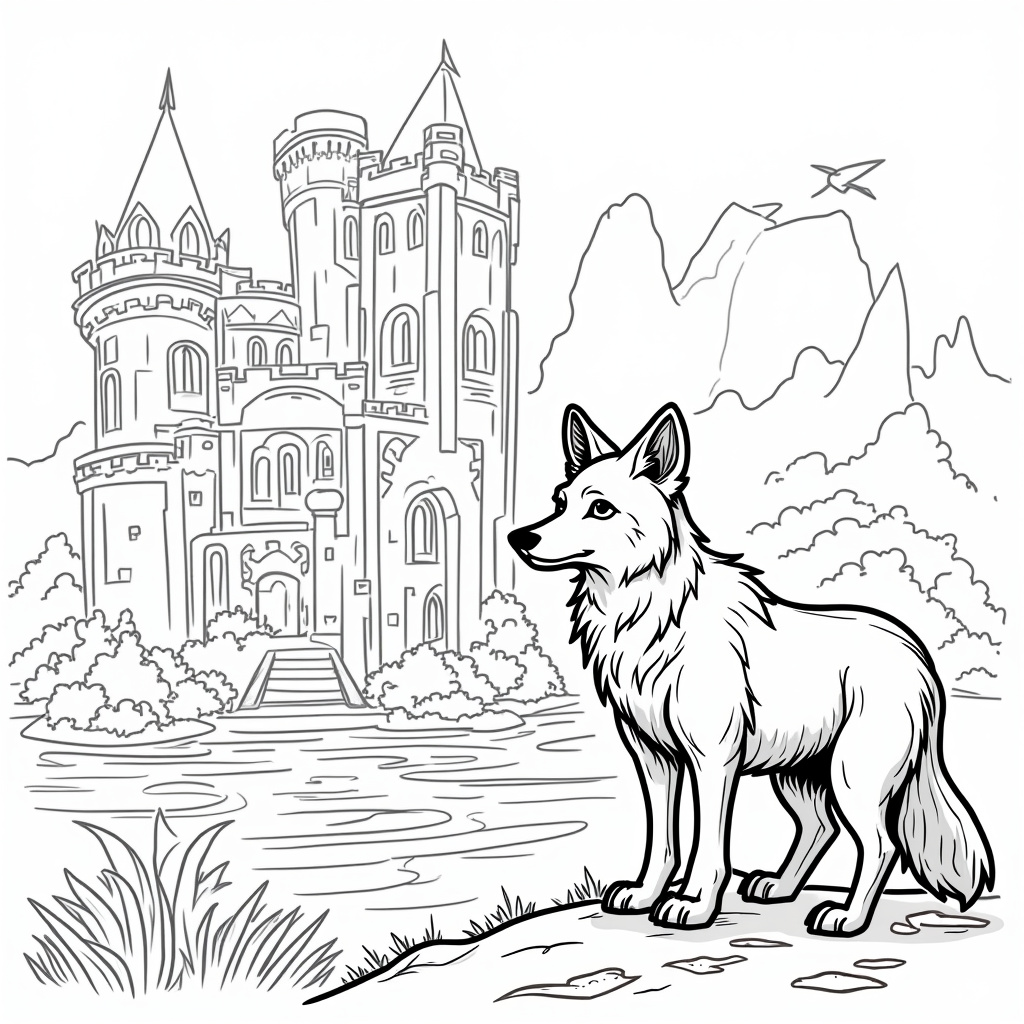 Wolf Coloring Pages - Page 5