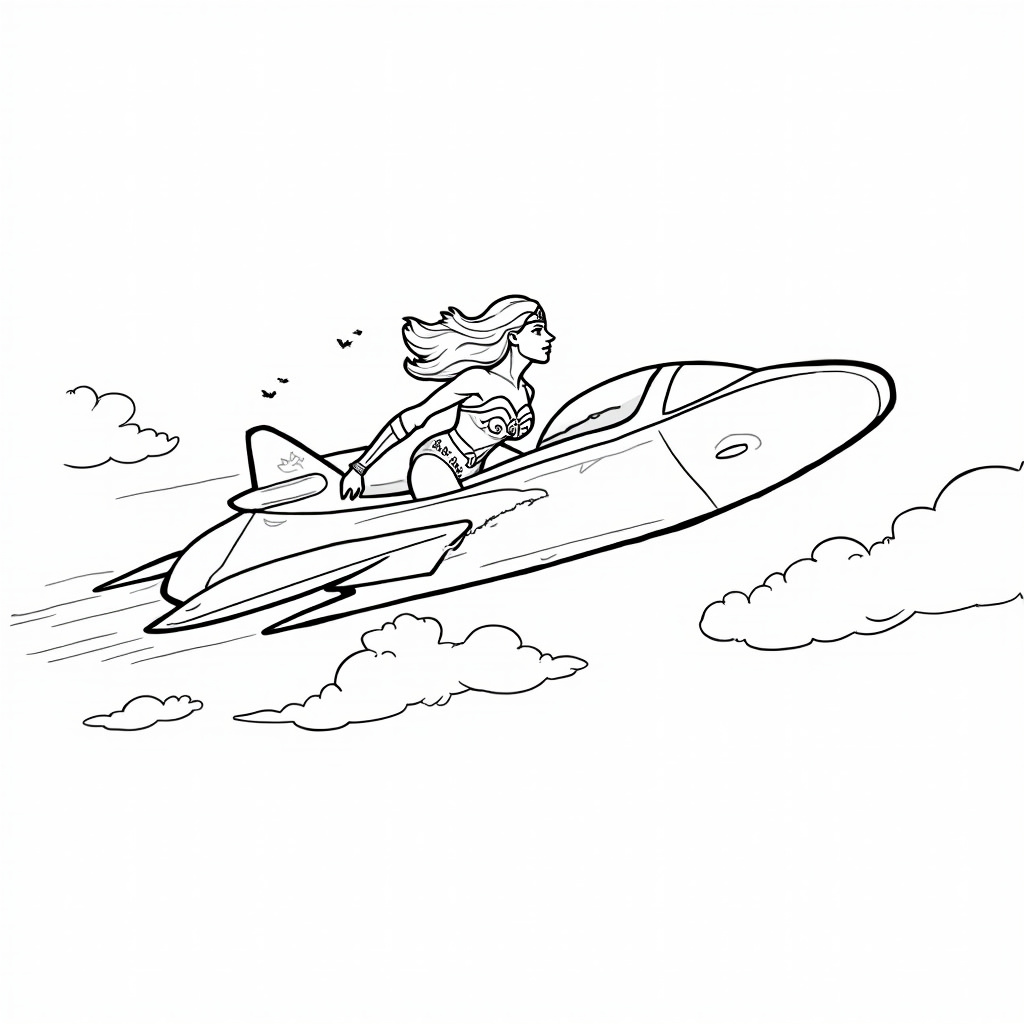 Wonder Woman Coloring Pages - Page 2