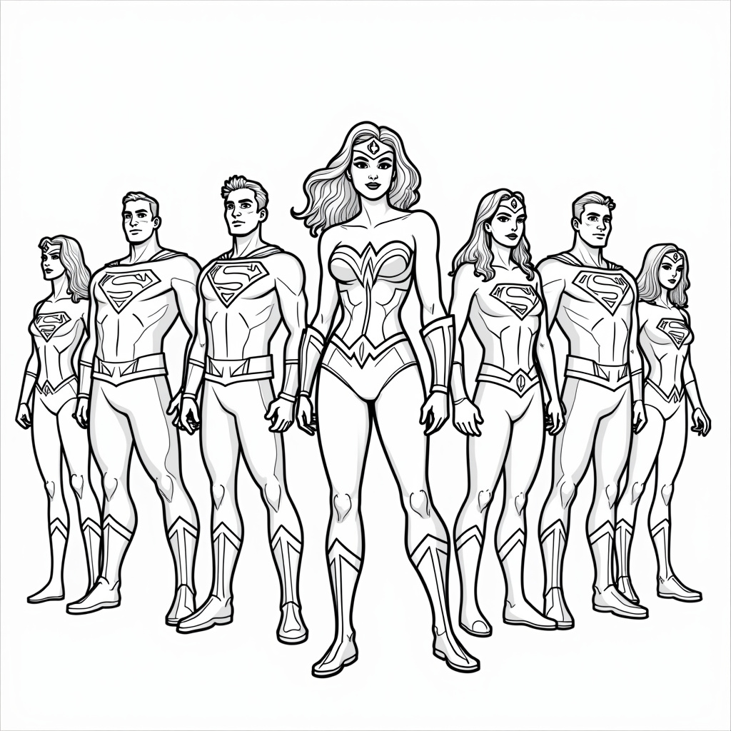 Wonder Woman Coloring Pages - Page 5