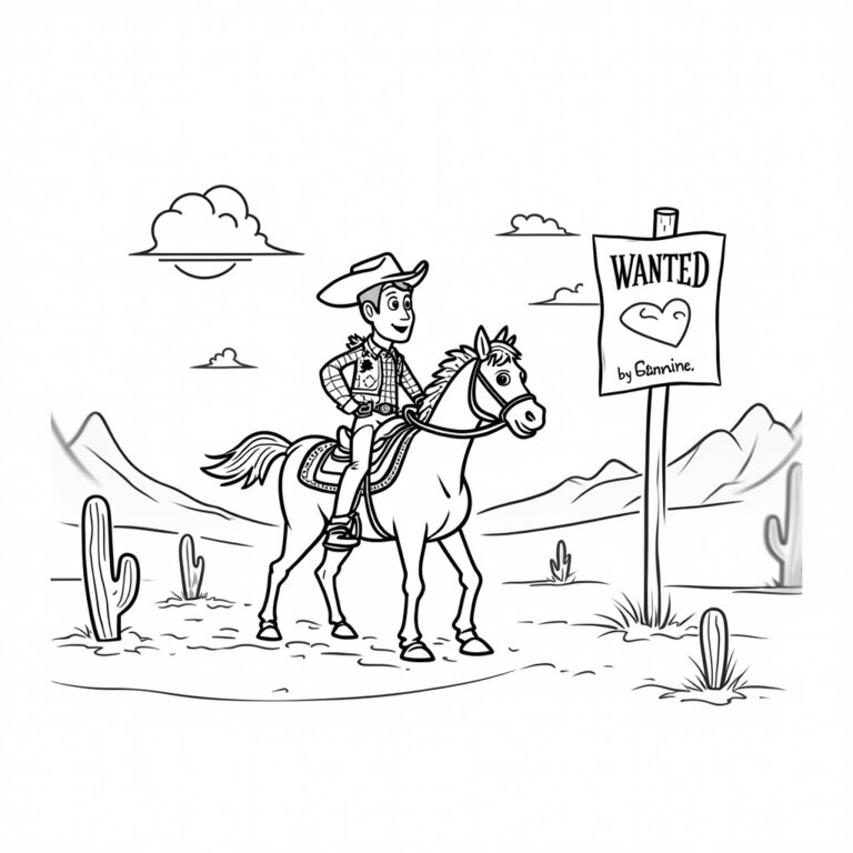 Woody Coloring Pages - Page 1