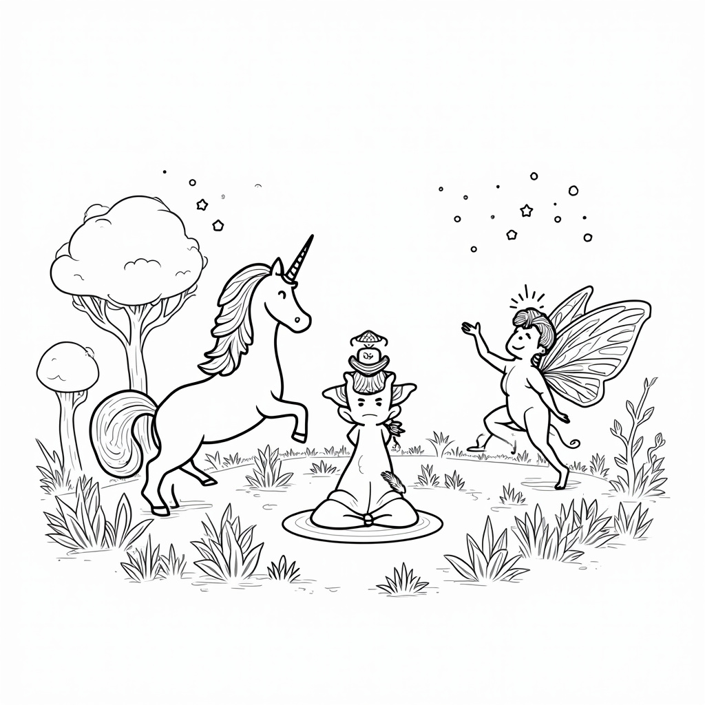 Yoga Coloring Pages - Page 5