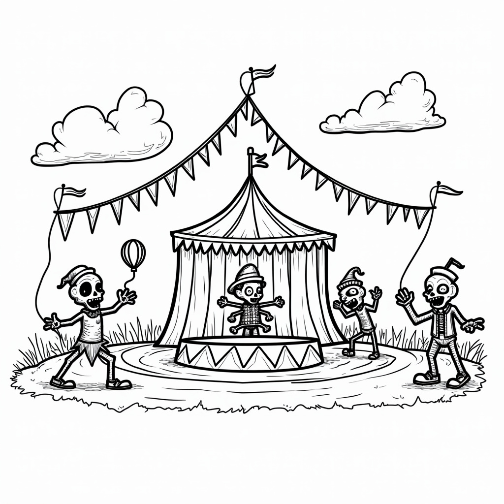 Zombie Coloring Pages - Page 3