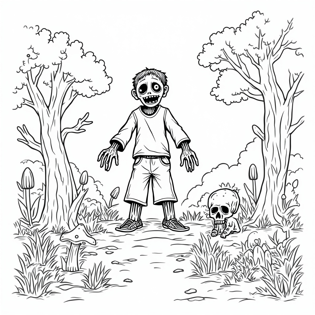 Zombie Coloring Pages - Page 4