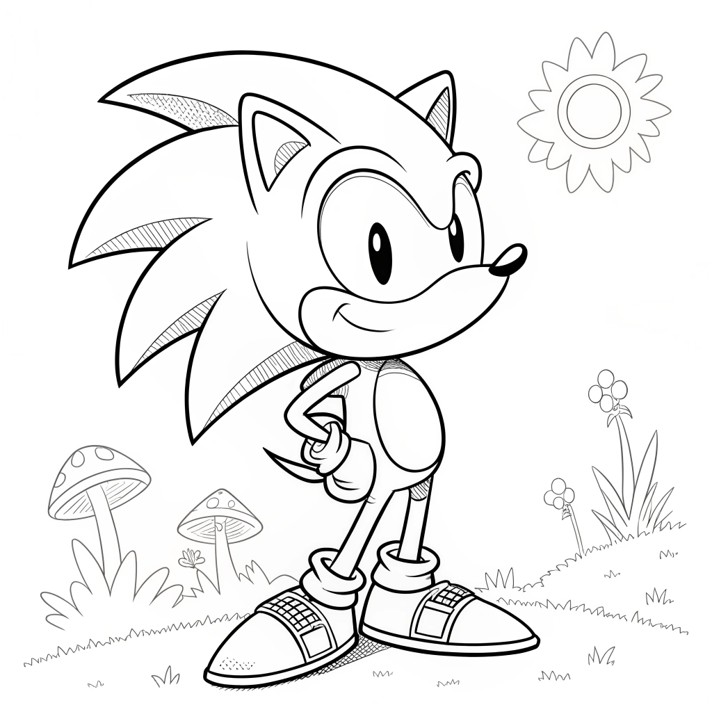 Hyper Sonic Character Running Fast